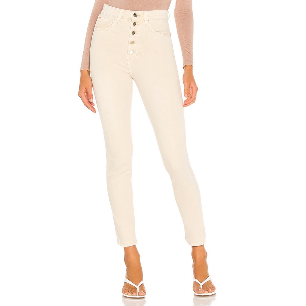 NWT WEWOREWHAT VINTAGE STRAIGHT BUTTON FLY JEANS currently sold out on REVOLVE